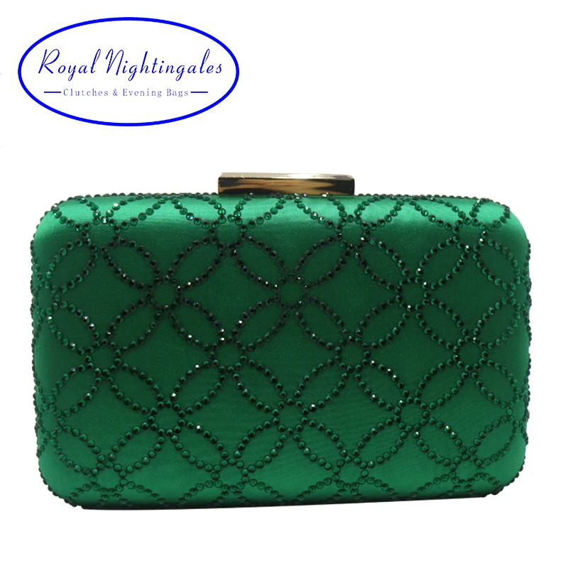 Handbag Emerald Green Navy Blue