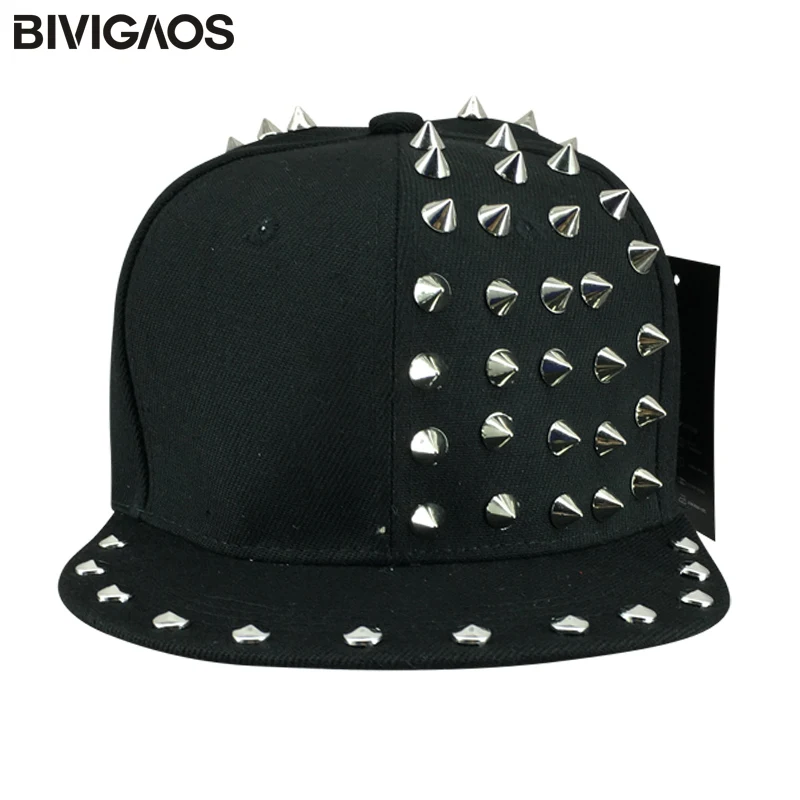 Бейсболка в стиле панк для мужчин и женщин Стильная кепка с полубоковыми
