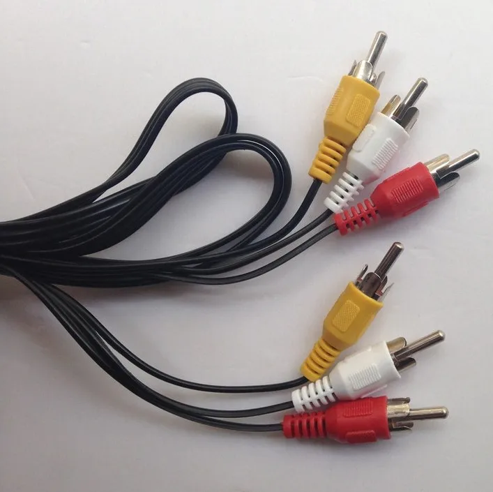 1 шт. 3 RCA штекер на аудио-видео кабель адаптер DVD HDTV AV стерео Удлинительный Разъемы