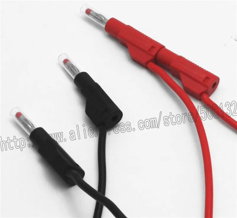 ПВХ испытательный провод 4 мм Штабелируемый штекер Банановая усадочная трубка