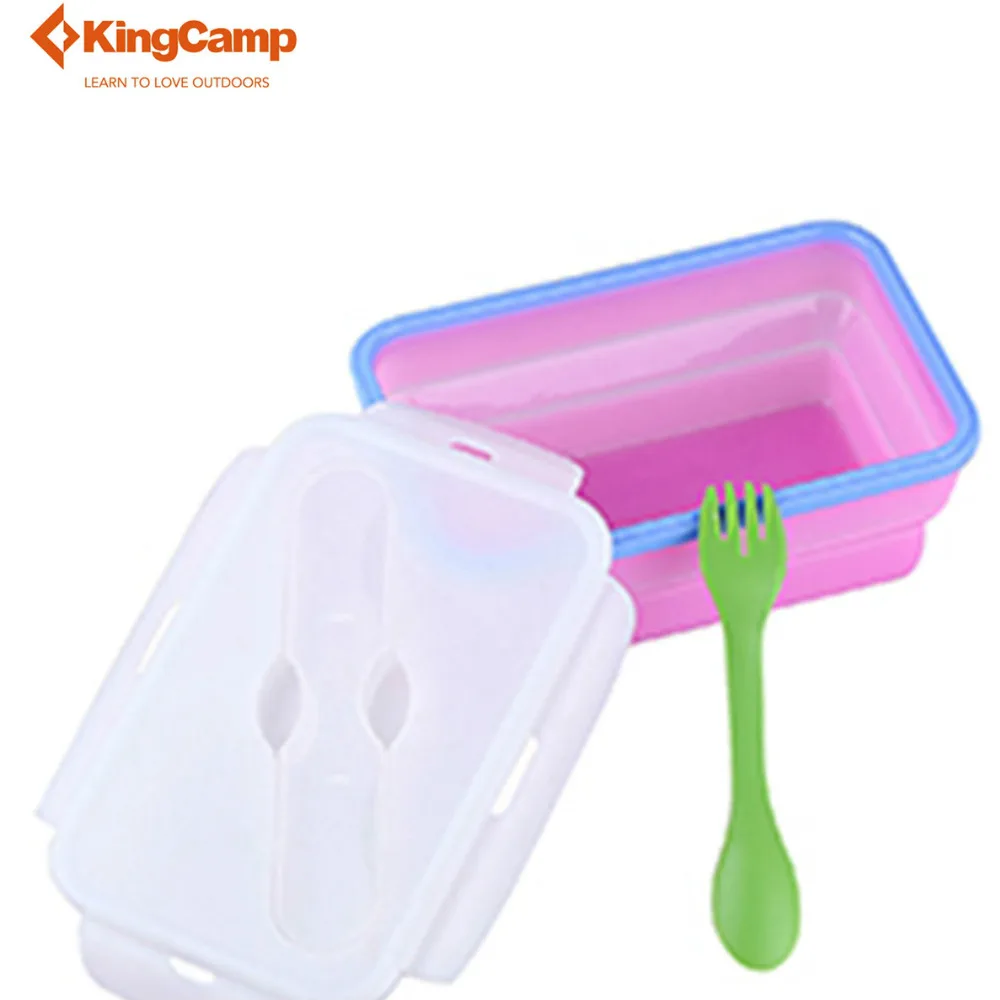 Kingcamp 1100 мл открытый кемпинг пластиковый контейнер коробки Ланчбокс Microwaveable Bento