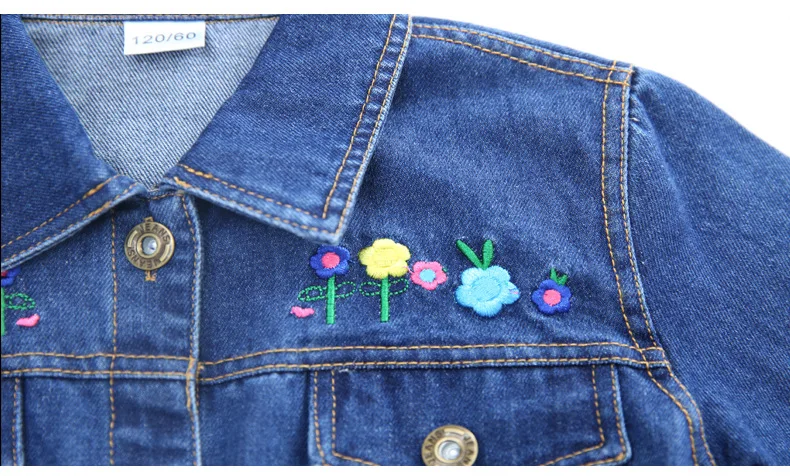 Одежда для девочек джинсовый костюм комплект из 2 предметов: куртка + джинсы