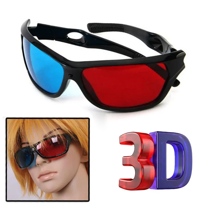 High Quality 3D Vision Glasses Red Blue Plasma TV Movie Dimensional Anaglyph Framed | Электроника