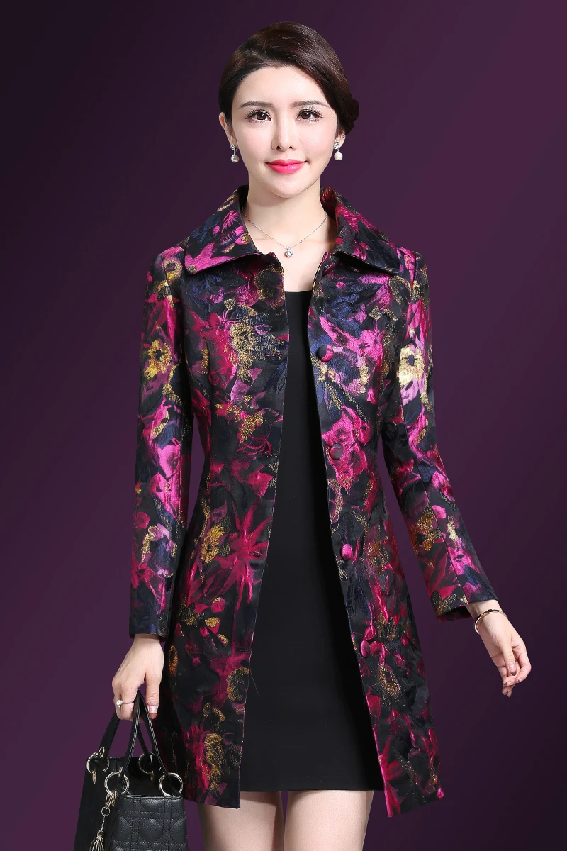 Высокое качество новинка Осень зима пальто для мамы среднего возраста женщин