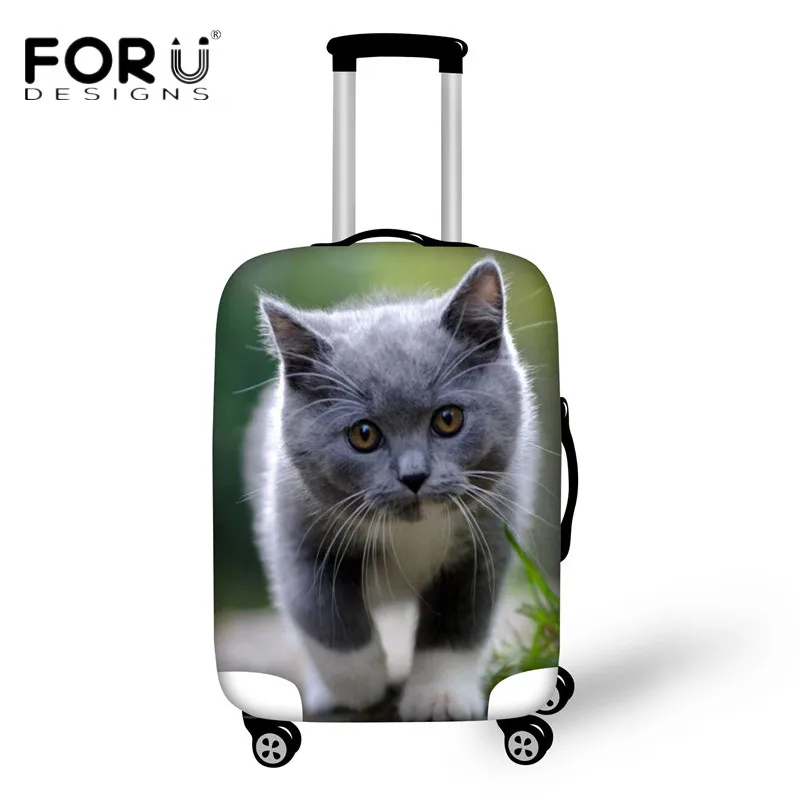 FORUDESIGNS чехол для чемодана для путешествий 18-30 дюймов Чехлы Kawaii 3D Рисунок кошки багажные защитные чехлы водонепроницаемые пылезащитные - Цвет: H1693