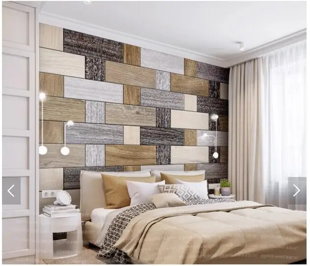 Пользовательские 3D обои винтажная картина кирпичной стены для гостиной спальни