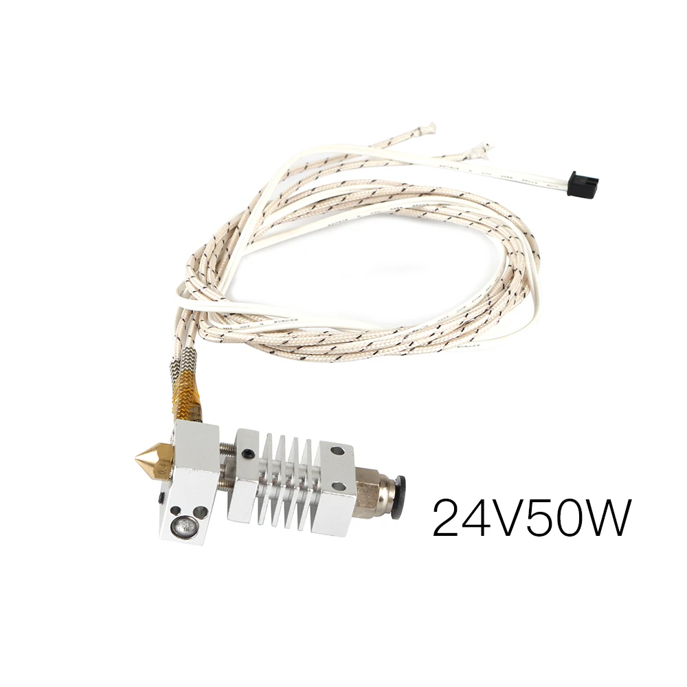 CR10 Hotend j-головка экструдер 24 в 50 Вт дальние расстояния с BMG экструдер титановый сплав тепловое горло для Creality CR10 3d принтер