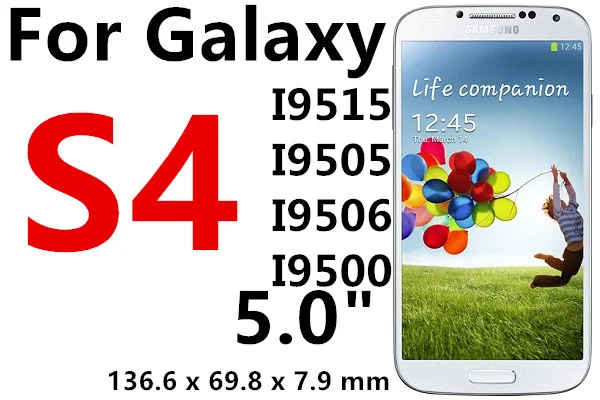 S4 Закаленное Стекло Экран протектор для samsung Galaxy Grand Prime G531H J1 J2 J3 J5 J7 Prime S3 S4 S5 Neo S6 A5 A3 чехол - Цвет: S4