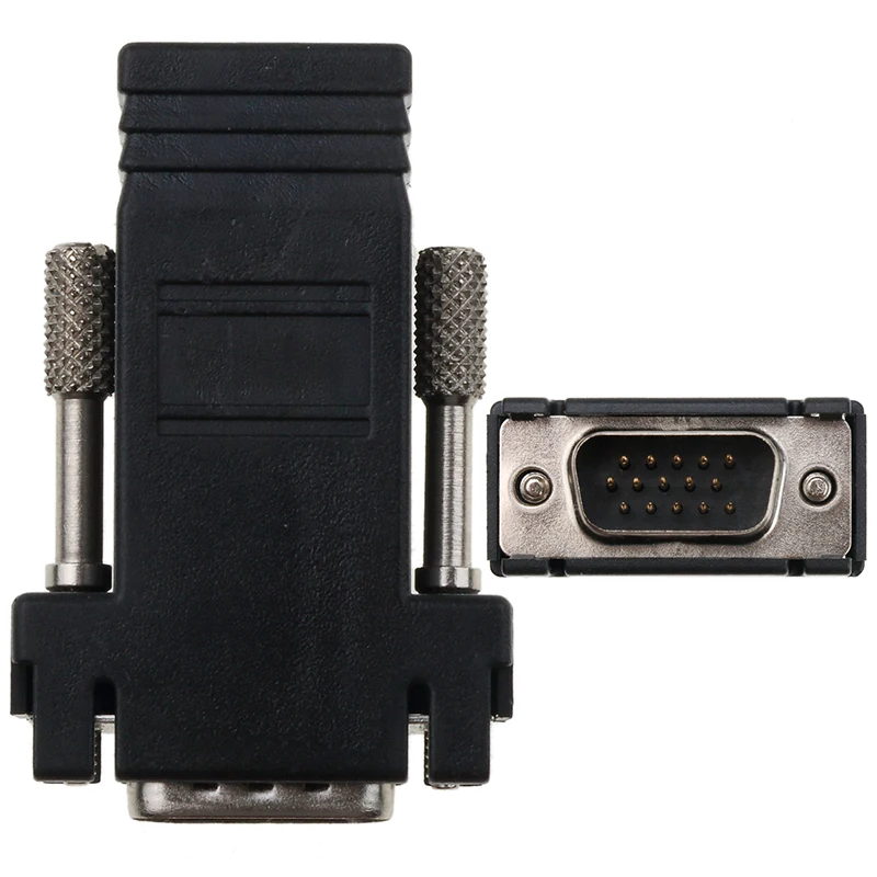 Kebidu 2 шт. RJ45 для мини VGA удлинитель Шнур Мужской Женский для Lan Cat5 Cat5e RJ45 Ethernet адаптер для ПК ноутбука