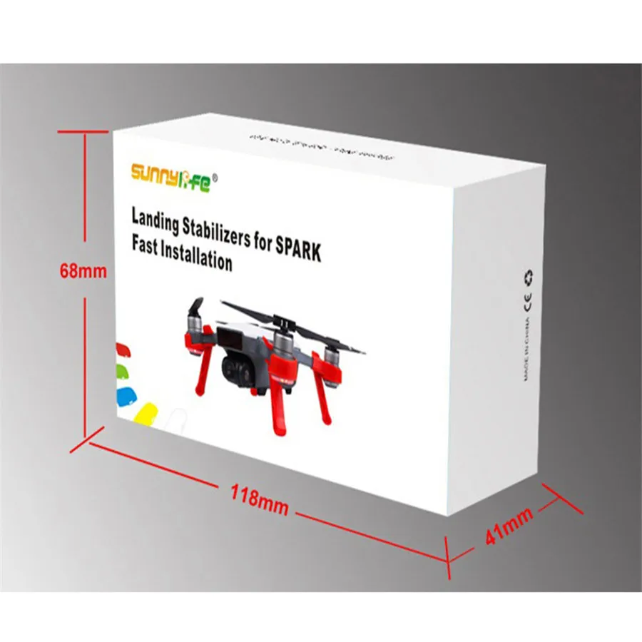 4 шт. для DJI Spark Drone усиленная посадочная Шестерня расширитель для ног удлинитель аксессуары для быстрой установки дронов мини Квадрокоптер