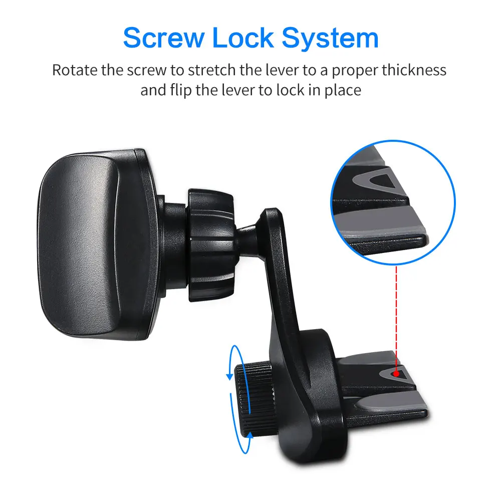 KISSCASE Автомобильный держатель для телефона CD-плеера Гравитационный подставка