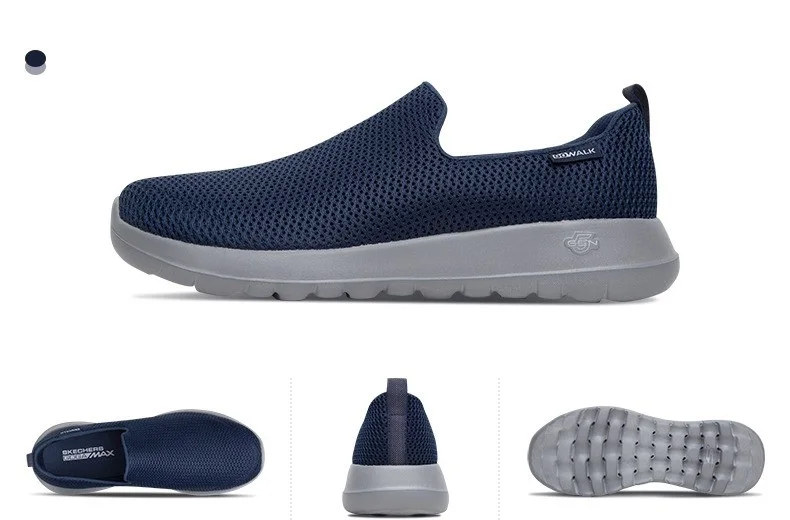 Skechers/мужская повседневная обувь; удобная дышащая обувь; Повседневная обувь; Мягкие Мокасины; мужские лоферы; 54600-BKW
