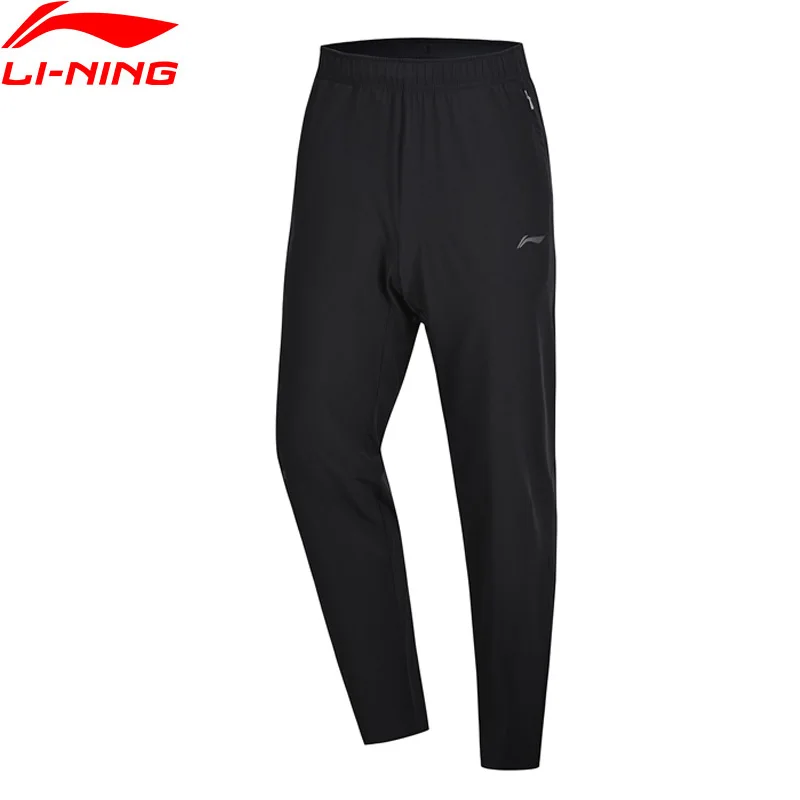 Li Ning мужские спортивные штаны для бега удобные FC FREE 92% полиэстер 8% спандекс AYKP021