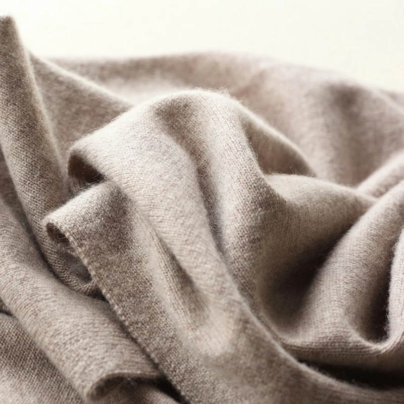 2019 Autumn Winter New Styling Sweater Women's High-Collar Cashmere Solid Soft Shawl Fashion Wild Knit Pullovers | Женская одежда