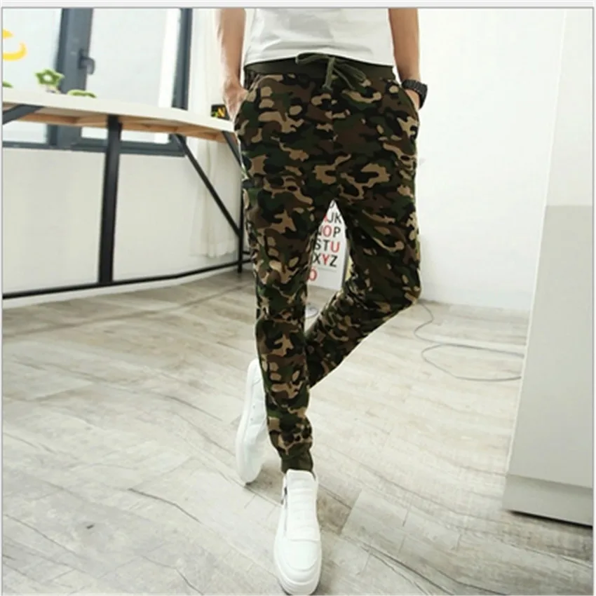 Мужские брюки на открытом воздухе камуфляж гарем военные хип хоп мужские бегунов