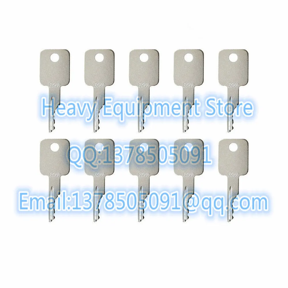 10 шт. ключ зажигания D250 для Bobcat чехол противоскользящий поворотный экскаватор 751