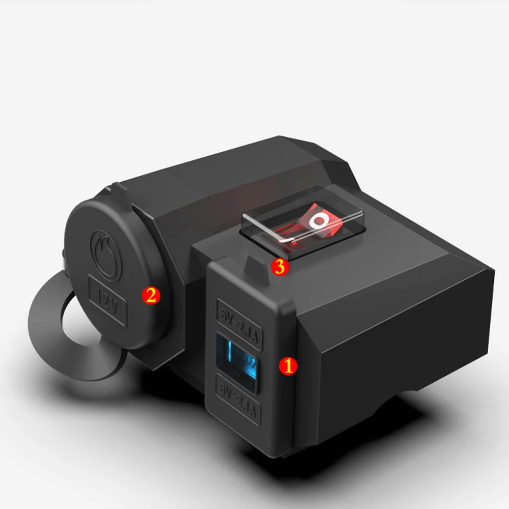 Мотоцикл зарядка с usb-разъемом прикуриватель водонепроницаемый блок питания зарядное устройство для мобильного телефона iPhone samsung XIAOMI