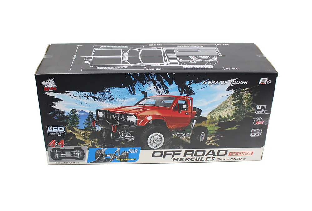 WPL 1:16 RC Car 2 4G 4WD внедорожник военный автомобиль Рок Гусеничный грузовик с передним