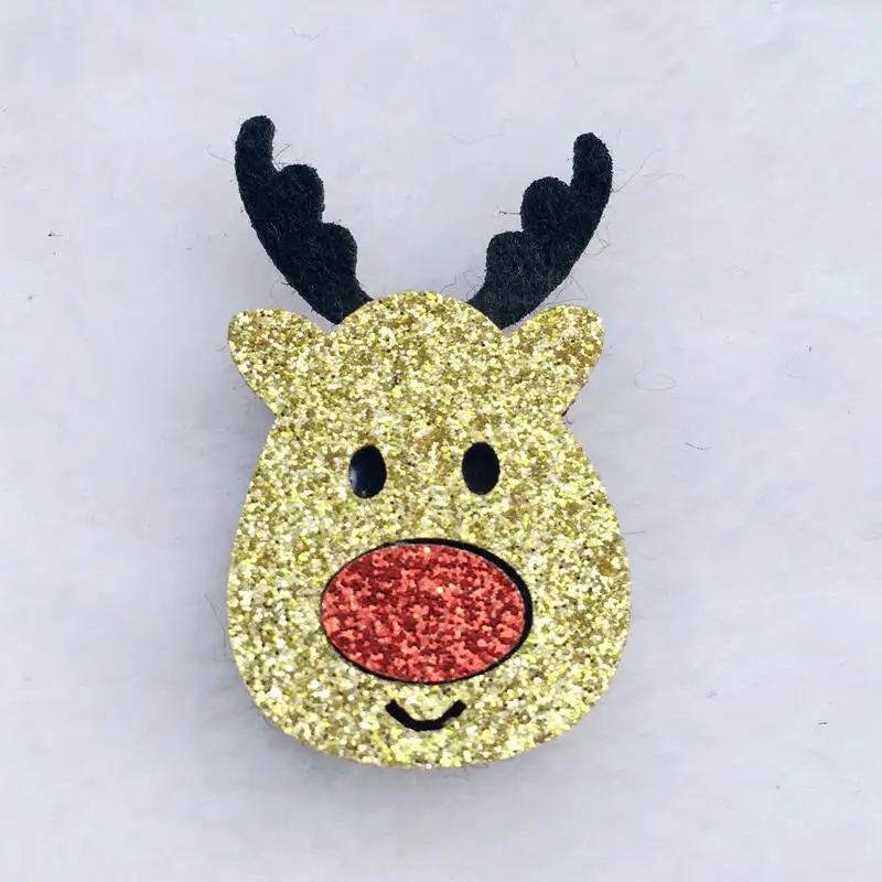32 шт./лот смешанный стиль Merry Christmas мягкая аппликация ремесла для детей Головные Уборы Заколка аксессуар и аксессуары для одежды - Цвет: C797