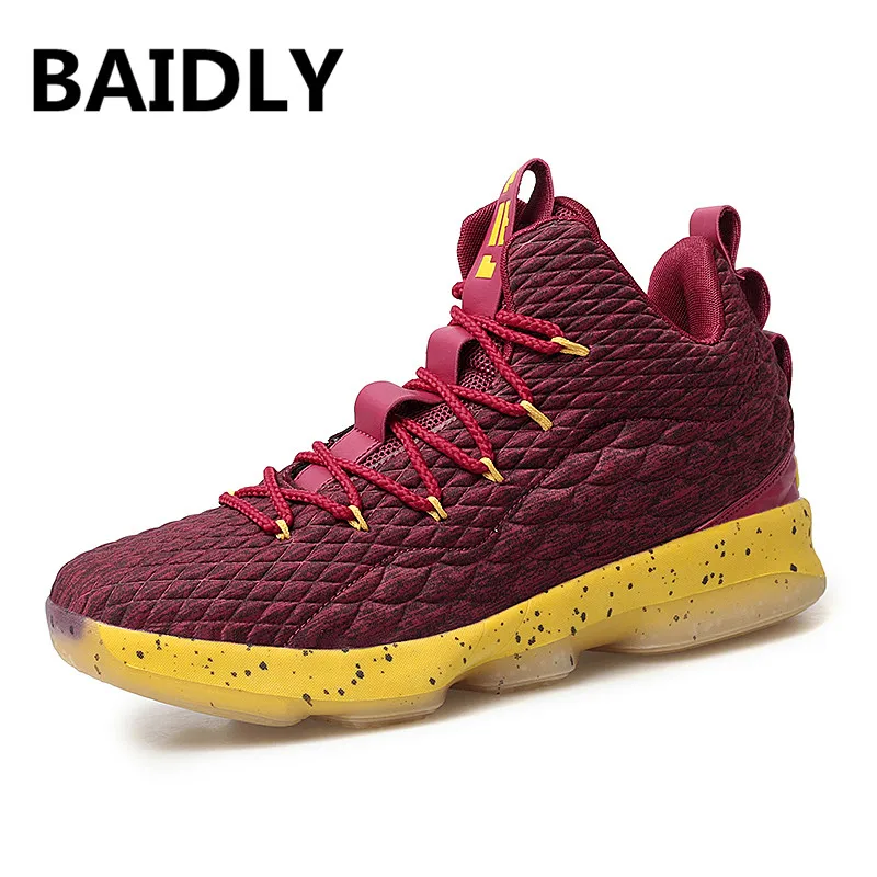 Красный Baesty/Новинка; мужские баскетбольные кроссовки; zapatillas hombre Deportiva; дышащие мужские Ботильоны; баскетбольные кроссовки; спортивная обувь - Цвет: Красный