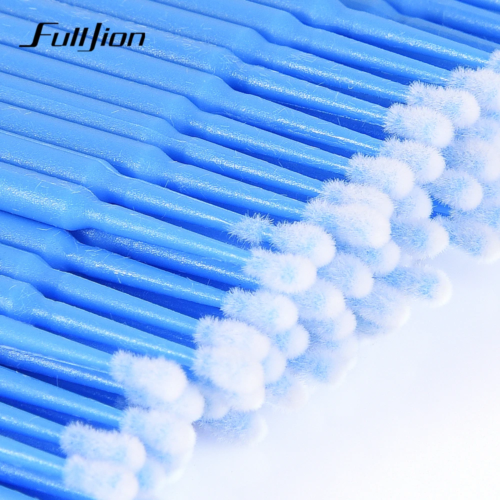 Fulljion 100 шт./компл. ватный тампон макияж кисти для чистки ресниц палочки микрощетки