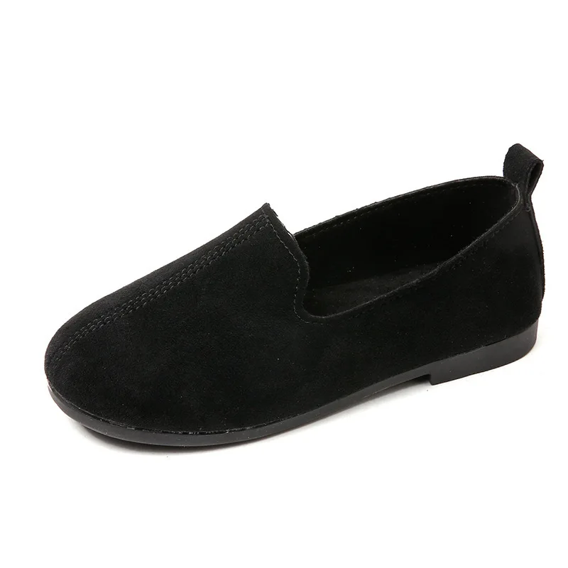 Mumoresip Girls Shoes Slip-on Soft Leather Casual Sneakers Boys Flats Candy Colors Children Kids Comfortable Loafers Flat |