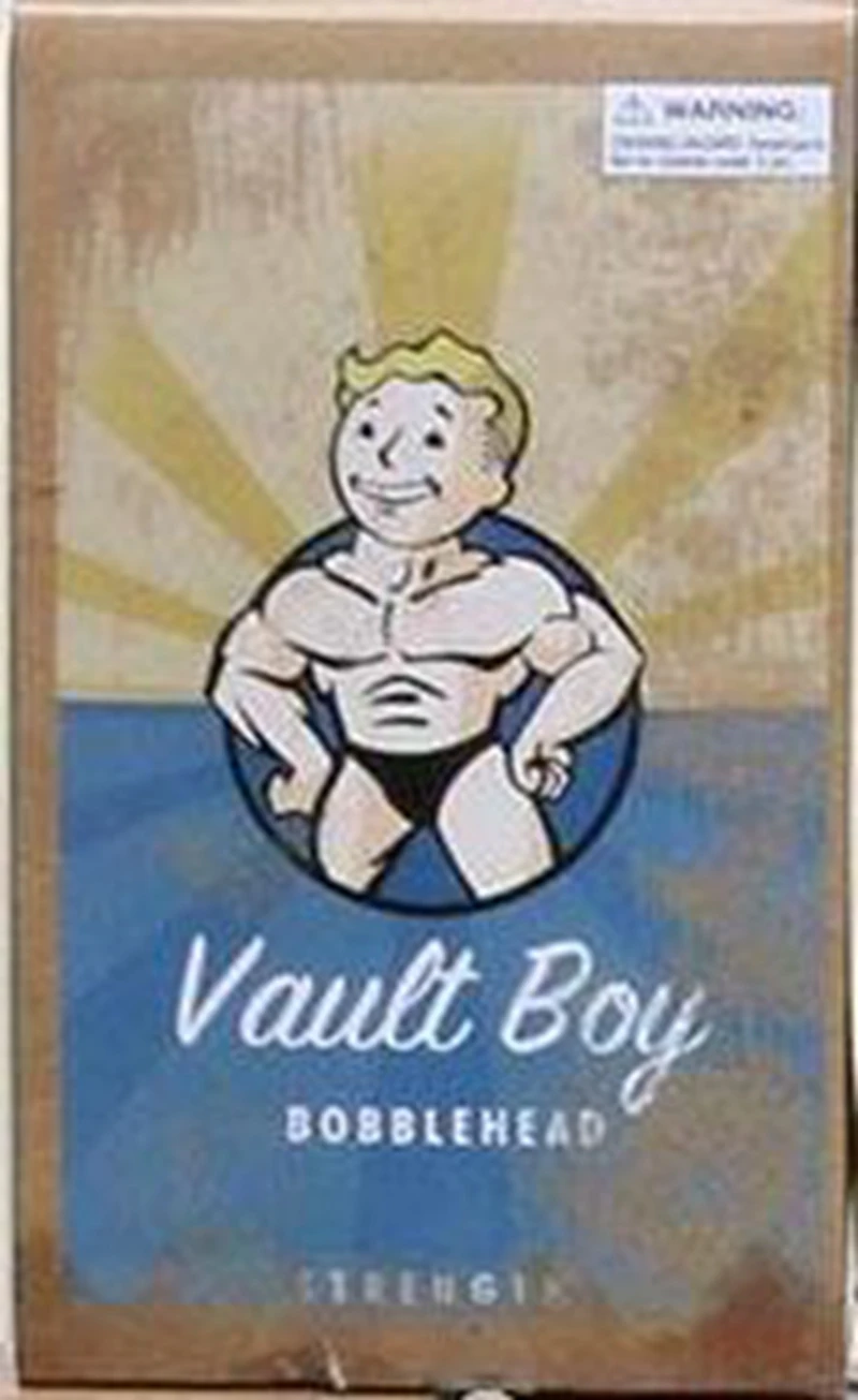 Gaming Heads Fallout 4 Bobblehead Cute vaddle Boy Series 1 фигурка Коллекционная модель игрушки - Цвет: Strenth with box