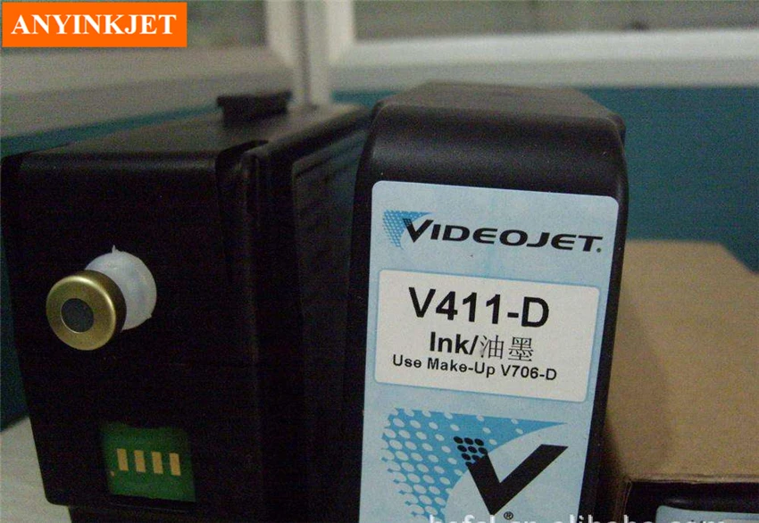 100% Новые оригинальные чернила Videojet V411 с картриджем + чернилами чипом