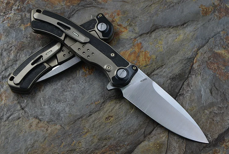 VENOM BONE DOCTOR M390 Титан CF Флиппер складной нож для кемпинга охоты выживания карманные кухонные ножи для фруктов EDC инструменты
