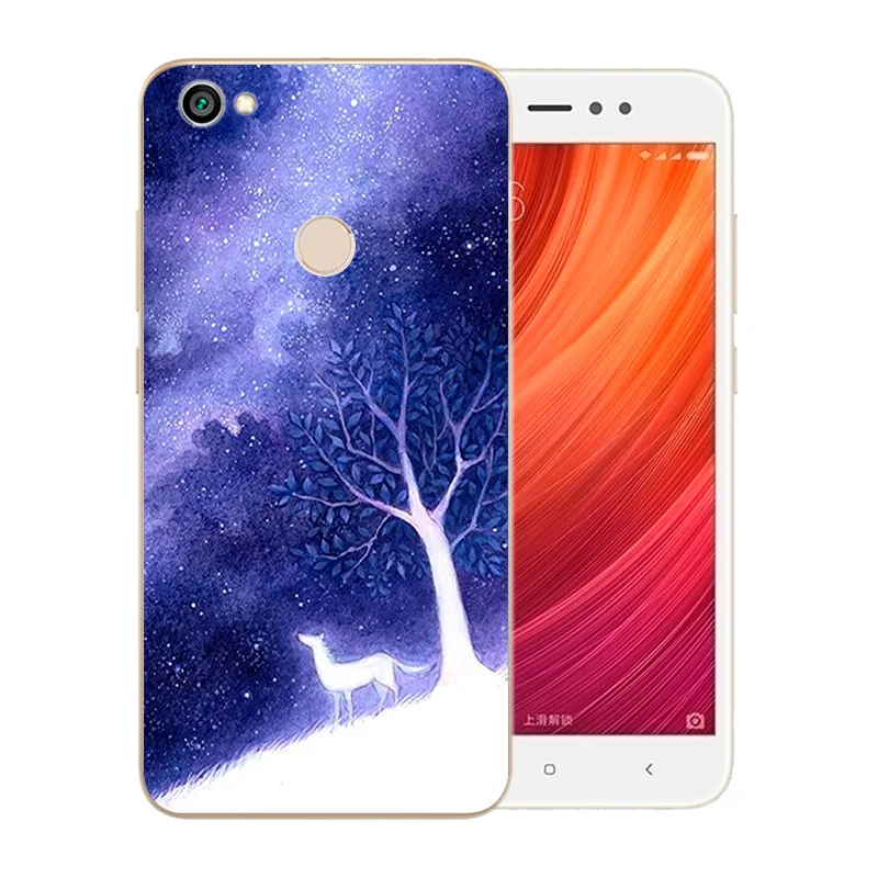 5.5 inch For Xiaomi Redmi Note 5A Prime Fingerprint Phone Cases Silicone Starry Sky Pattern Luxury for Hongmi Pro Shell |