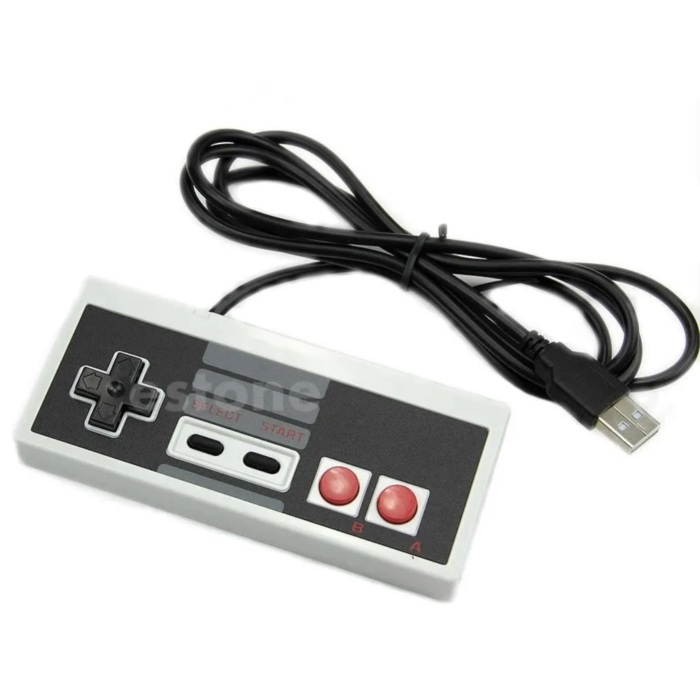 USB игровой контроллер Plug-Play Пластиковый черный + серый для ПК NES Windows новинка