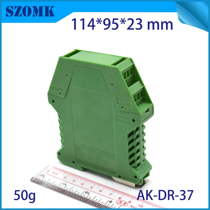 1 шт 114*95*23 мм szomk Зеленый abs Материал din-рейка platic корпус управления коробка