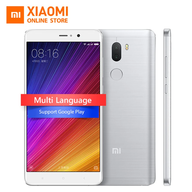 Оригинальный Xiaomi Mi5s Plus Prime 6 ГБ ОЗУ 128 ROM мобильный телефон Snapdragon 821 Quad Core 5 7 дюймовый