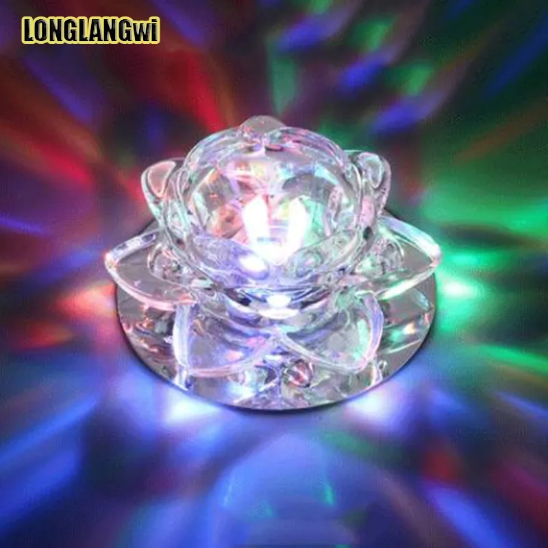 Светодиодный потолочный светильник Mordern с кристаллами для коридора|lotus ceiling