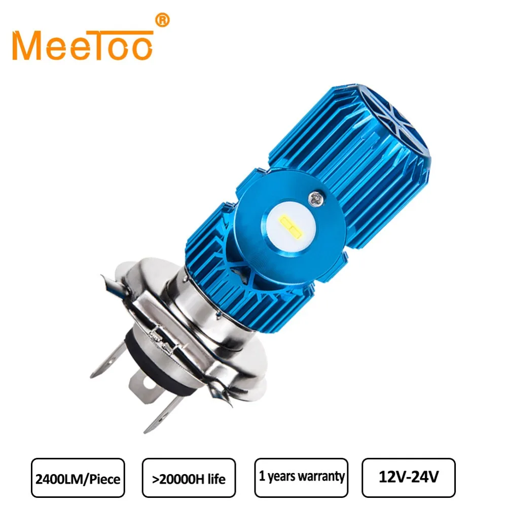 Светодиодсветильник лампы для мотоциклов MeeToo H4 12 В дальний и ближний свет 6500 лм COB