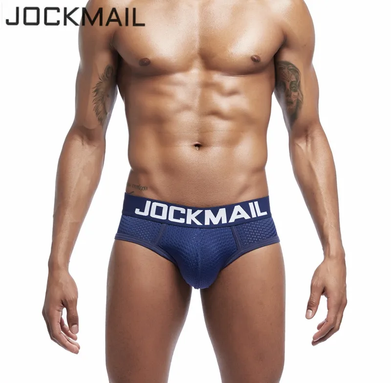 Трусы брифы JOCKMAIL мужские сетчатые пикантное нижнее белье трусы шорты гей 2019| |