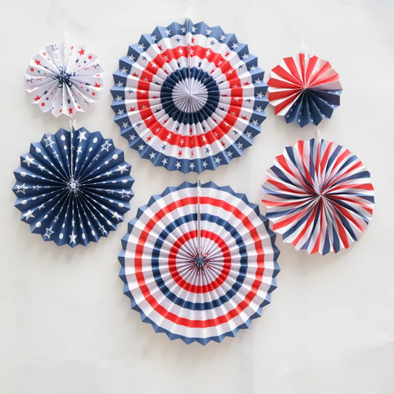 6pcs/lot Home Party DIY Decoration Tissue Paper Fan Flowers For Birthday Wedding Supplies | Дом и сад
