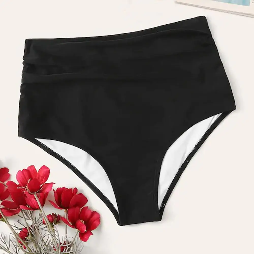 Women High Waist Bikini Bottoms Swim Briefs Beach Shorts Stretch Female Swimming Pants Sexy Cut Fashion L5# | Спорт и развлечения