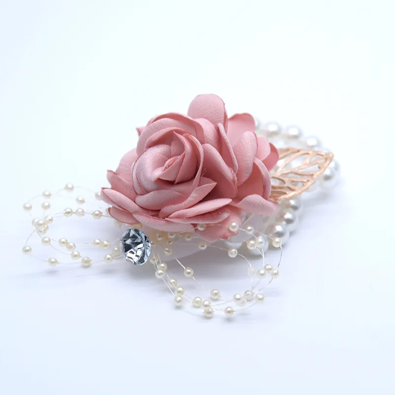Hot Bridesmaid Sisters Wrist Flower Rose Rhinestone Hand Classic Pearl Bracelet LSK99 | Дом и сад