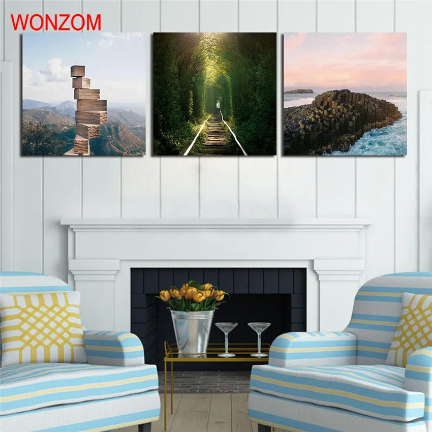 Красивые декорации декоративные картины 3 шт. на холсте современные настенные