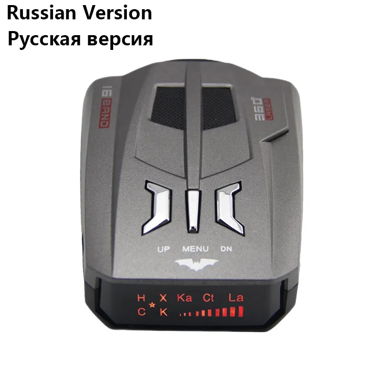 Russian Version V9 Автомобильная антирадарная камера, сигнальная сигнализация, радар-детектор, русская, английская, тайская и китайская версия, заводская цена - Название цвета: Russian Version