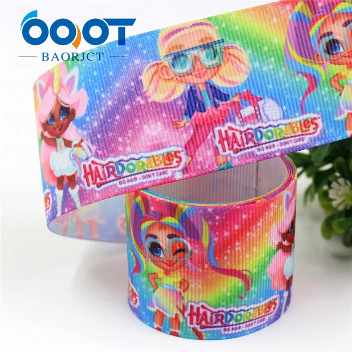 I-19306-519 OOOT BAORJCT I-19306-516, 38 мм, 10 ярдов мультфильм термотрансферные печатные корсажные ленты, лук кепки DIY аксессуары украшения - Цвет: I-19306-519