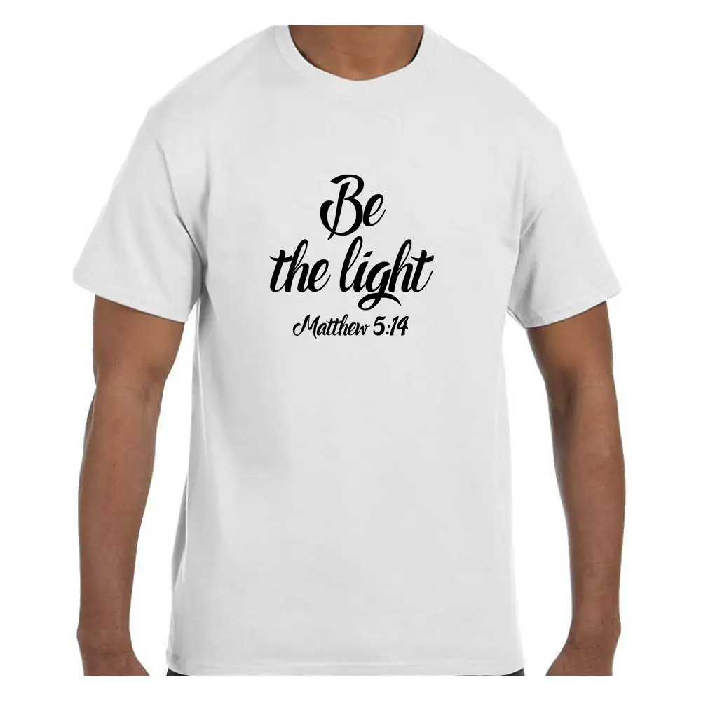 Христианская вера футболка с Иисусом Be the Light Matthew 5:14 короткий/длинный рукав
