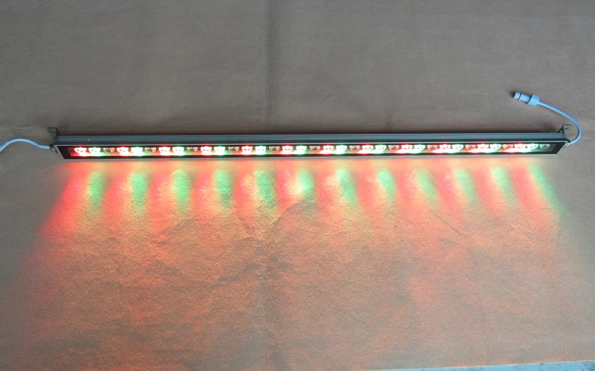 Теплый белый/rgb Шайба стены 36x1 Вт 24 В свет Открытый водонепроницаемый 1 м Алюминий напольный прожектор