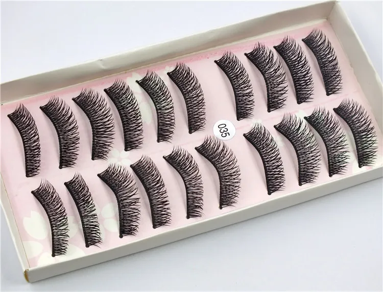 2019 New 10 pairs natural false eyelashes fake lashes long makeup 3d mink extension eyelash for beauty | Красота и здоровье