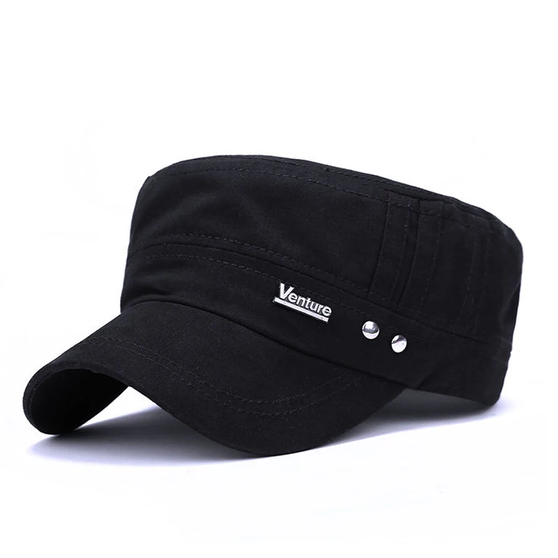 100% промытый Хлопок Военная Кепка Весна Осень Повседневная унисекс плоская кепка