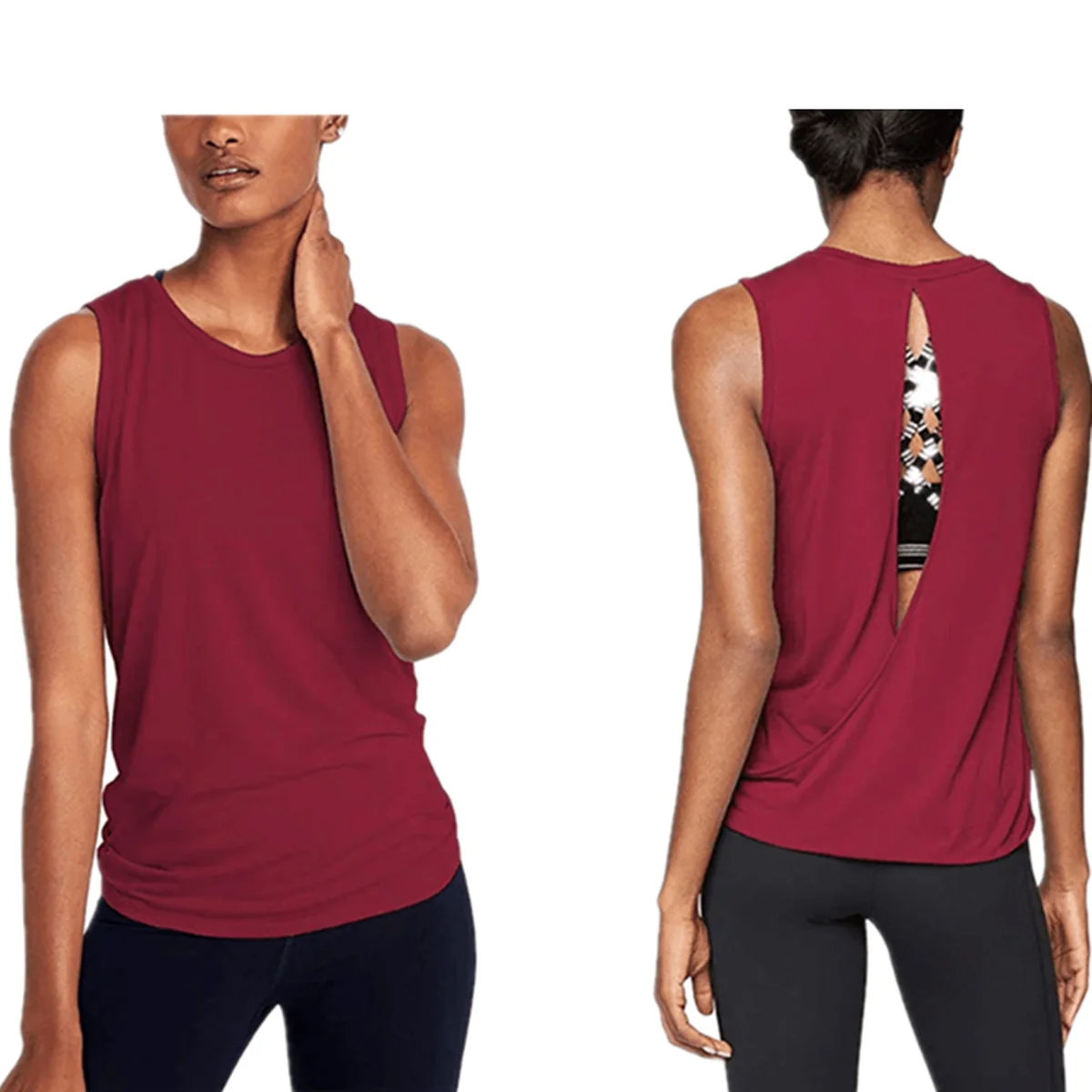 Профессиональный Йога топ жилет без рукавов спортивная рубашка с короткими