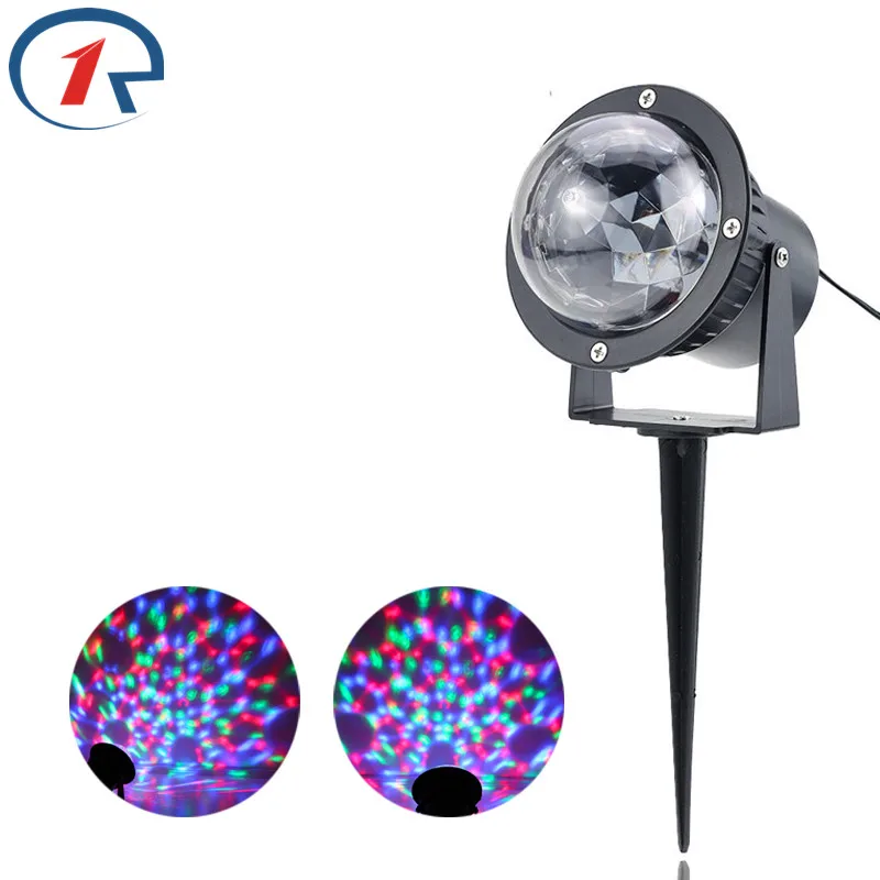 ZjRight красный зеленый синий светодиодный сценический светильник наружное