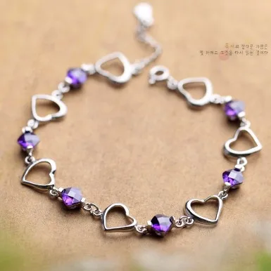 Женский браслет в форме сердца | Украшения и аксессуары