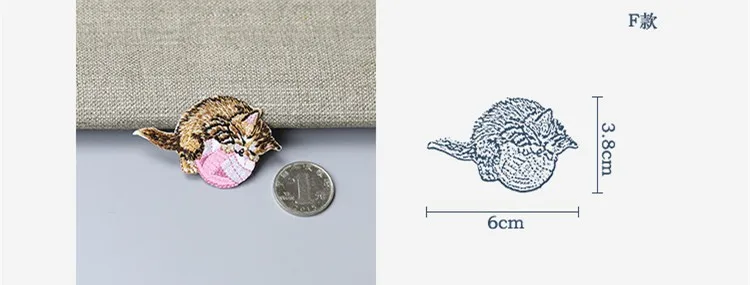 Мультяшные Вышитые милые нашивки для одежды, шляпы, сумки, DIY нашивки с клеевым клеем, железные наклейки для ремонта